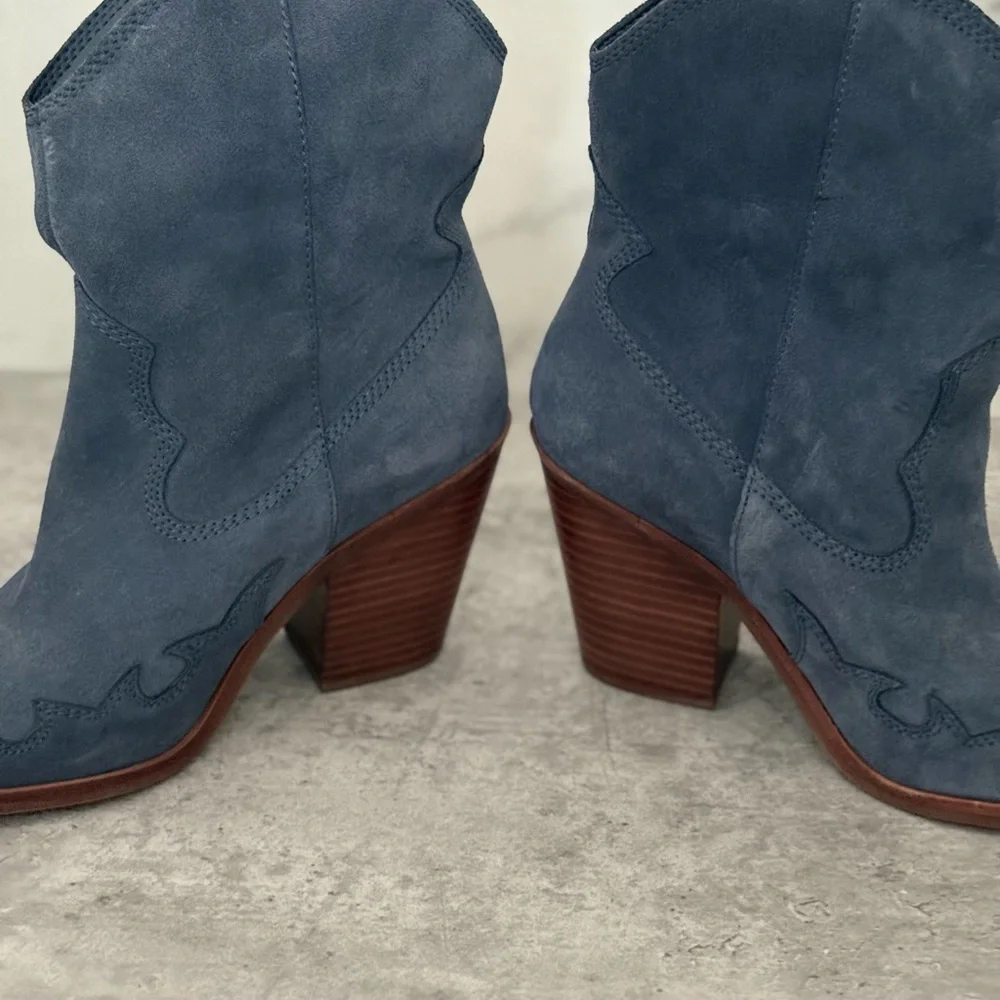 Aldo x Tezza Desert Star Suede Western Ankle Boots - Picture 8 of 8